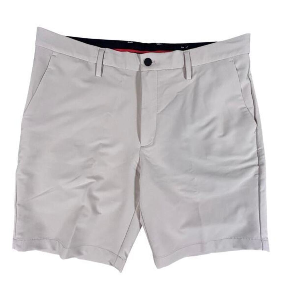 New Kenneth Cole Awearness Shorts Men's‎ 38 Tan Slim Fit Awear-Tech Stretch